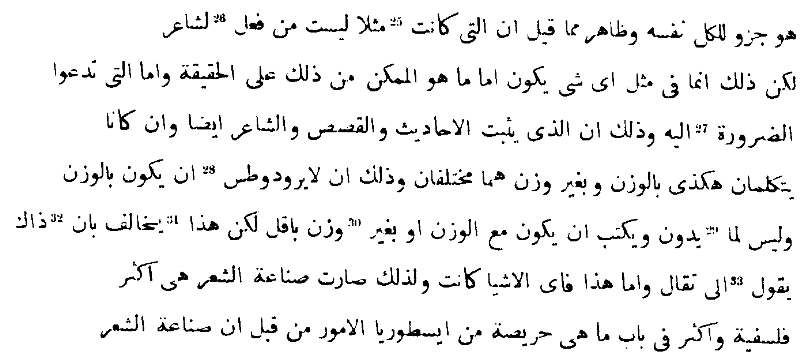 Die arabische Uebersetzung der Poetik des Aristoteles